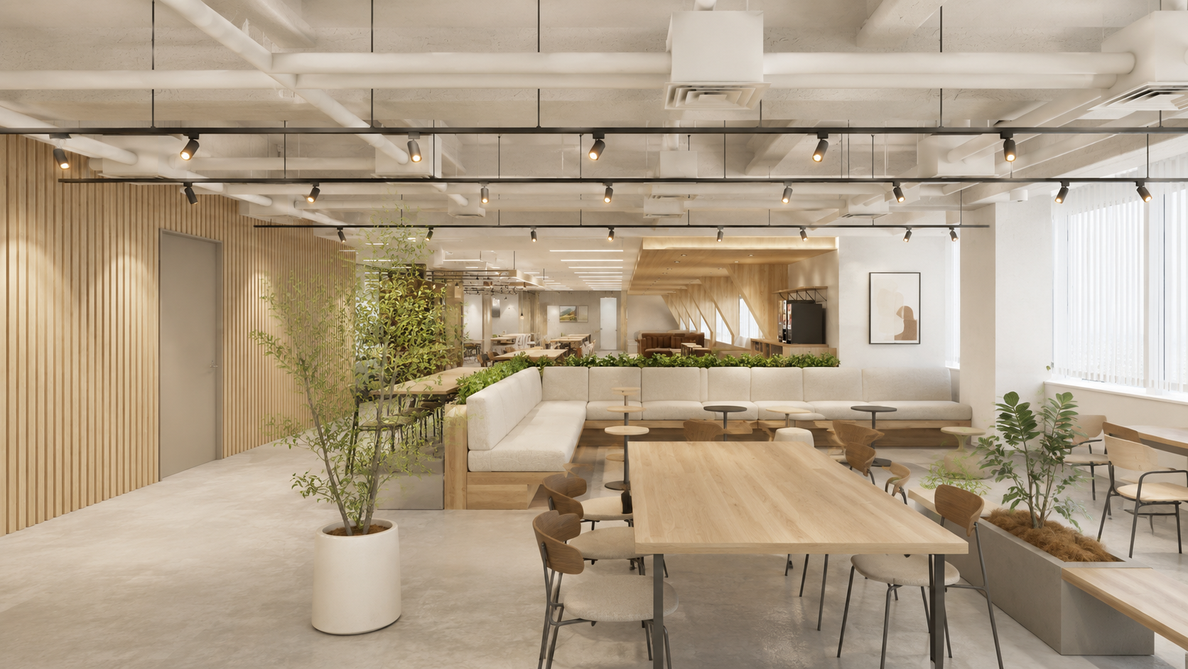 オフィス 内観 — 建築CGパース